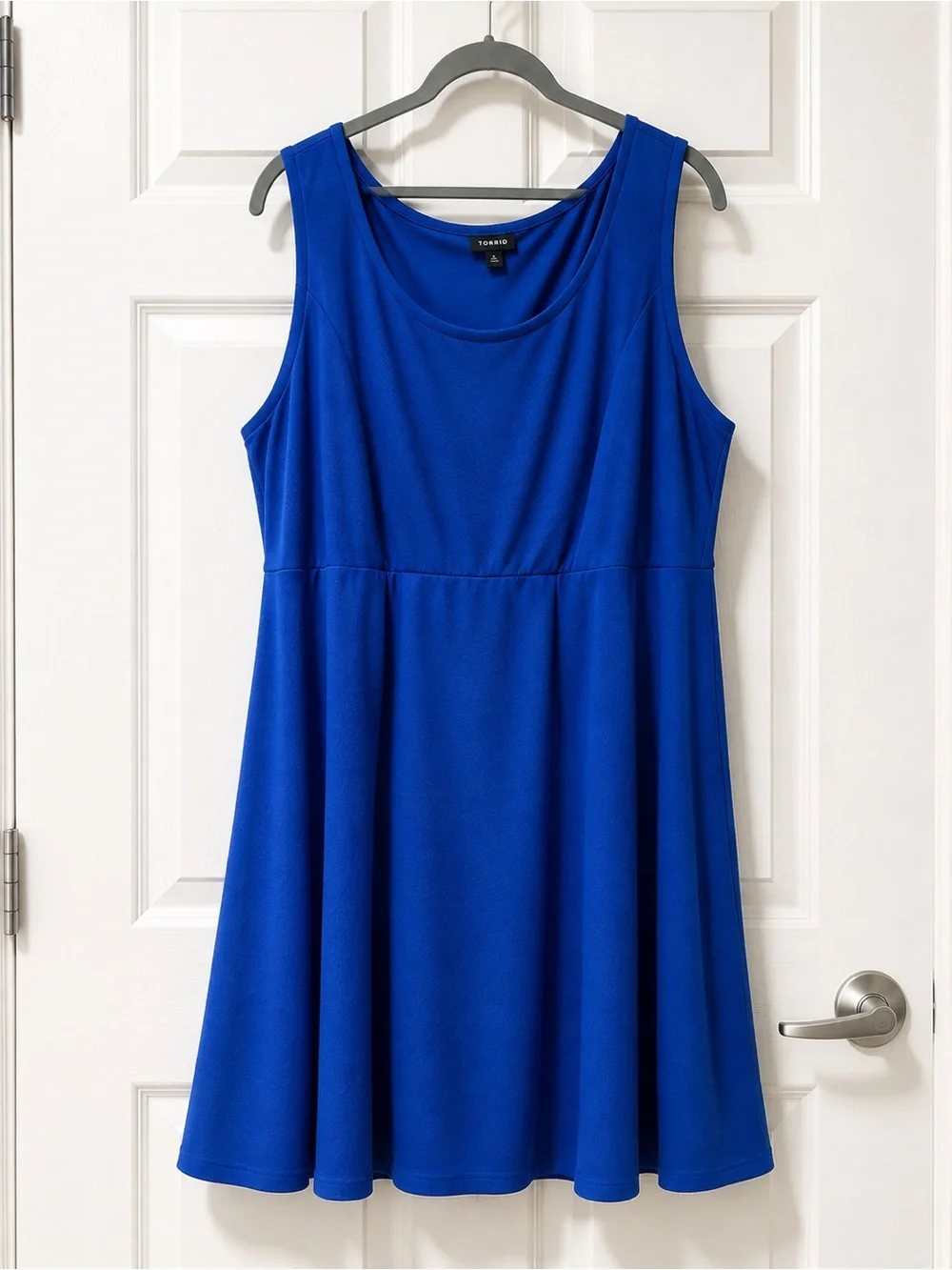 TORRID Blue Sleeveless Skater Scoop Neck Dress
